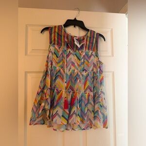 Colorful Chevron Ivy Jane Top Small
